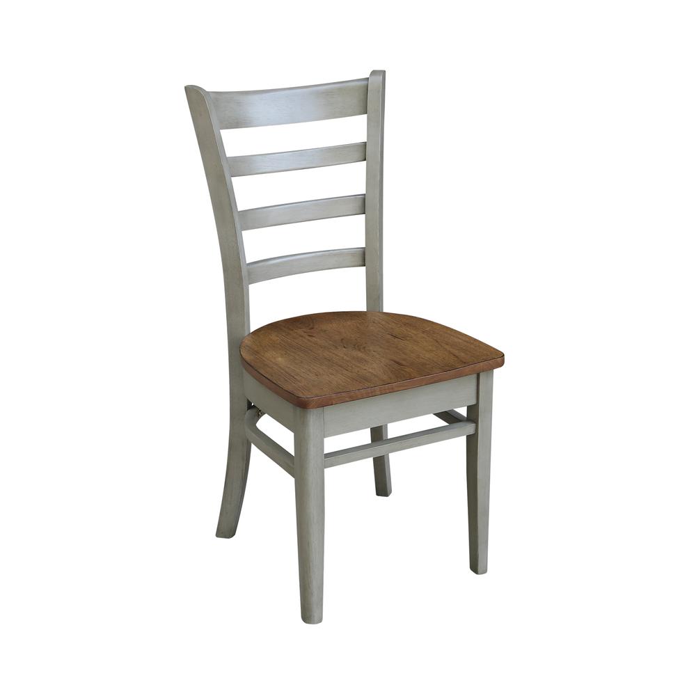 Emily Side Chair, Hickory/Stone. Picture 6