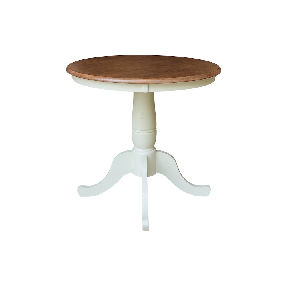 30" Round Top Pedestal Dining Table, 28.9" High. Picture 5