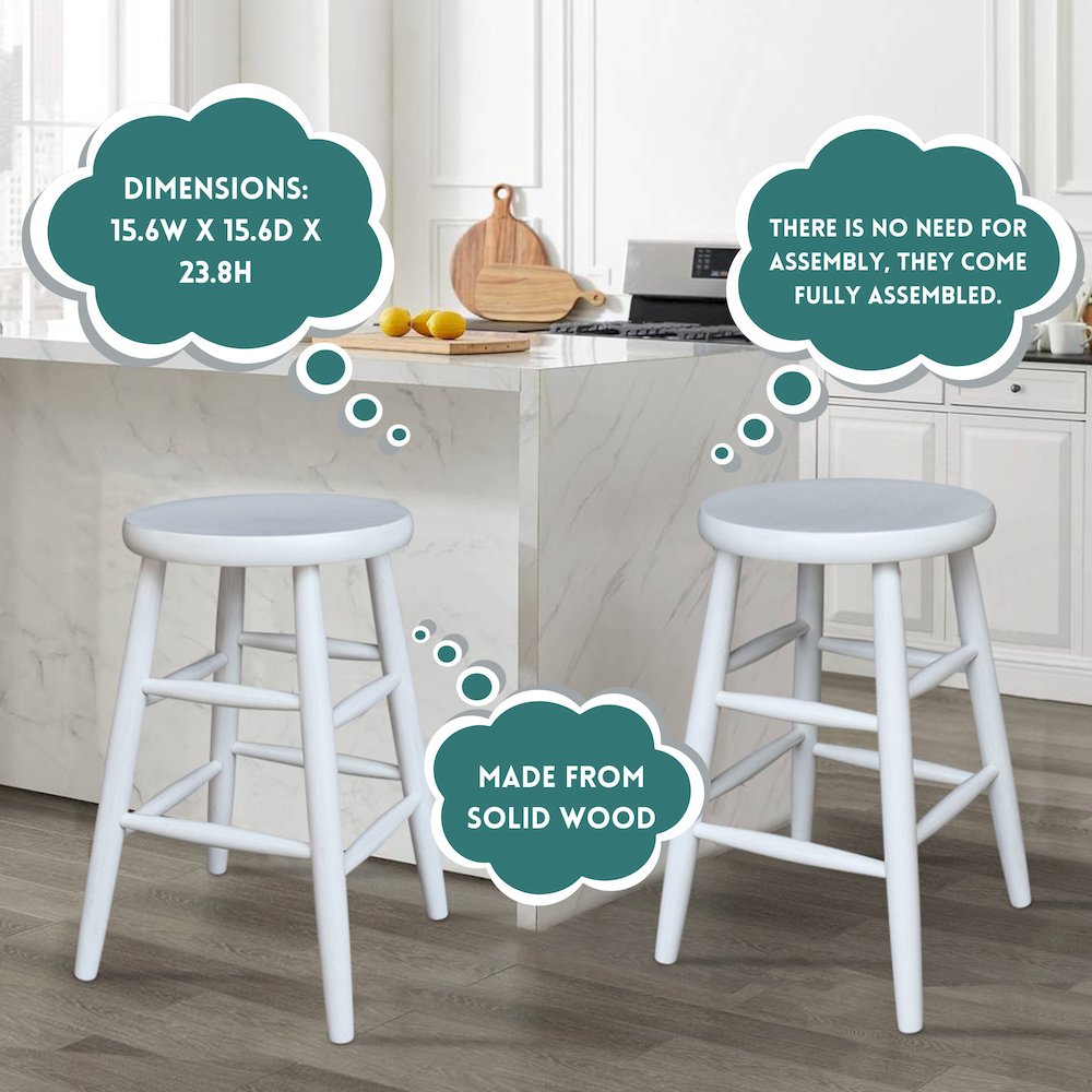 Scooped Seat Stool - 24" Seat Height. Picture 7