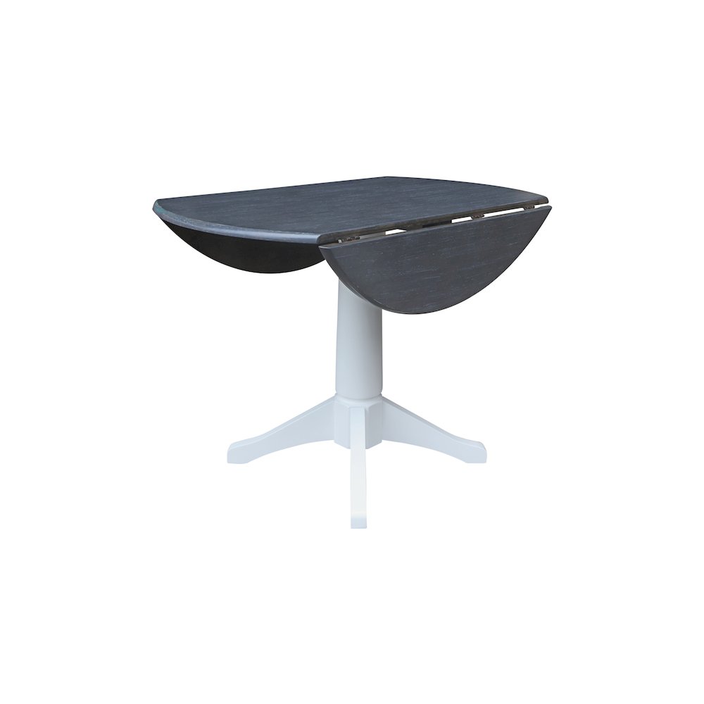 42 In Round dual drop Leaf Pedestal Table - 30.3 "H. Picture 3