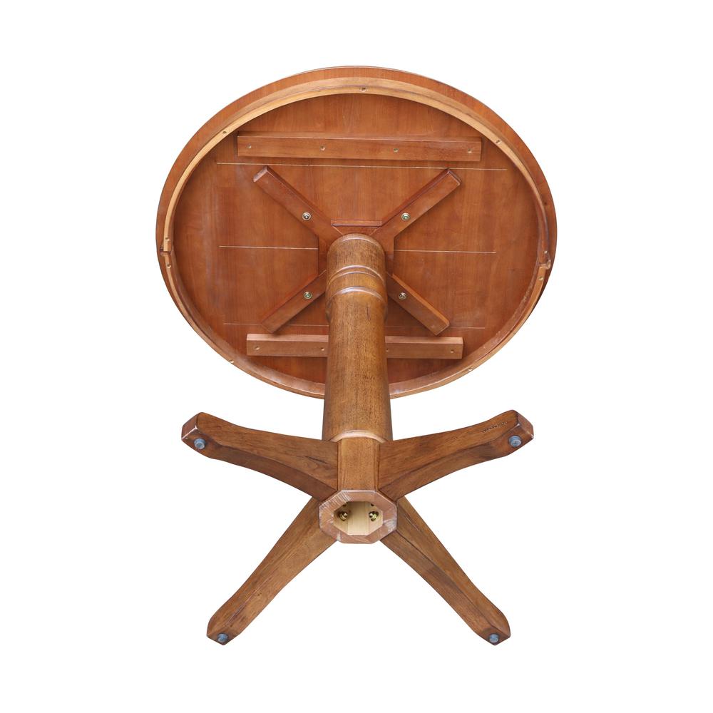 36" Round Top Pedestal Table - 35.9" Height. Picture 3
