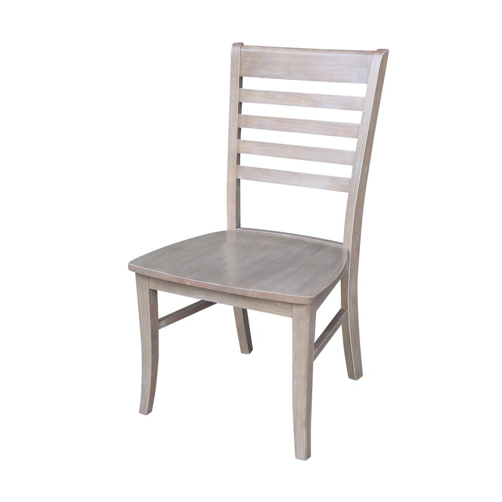 Set of Two Cosmo Chairs, Washed Finish, Washed Gray Taupe. Picture 1