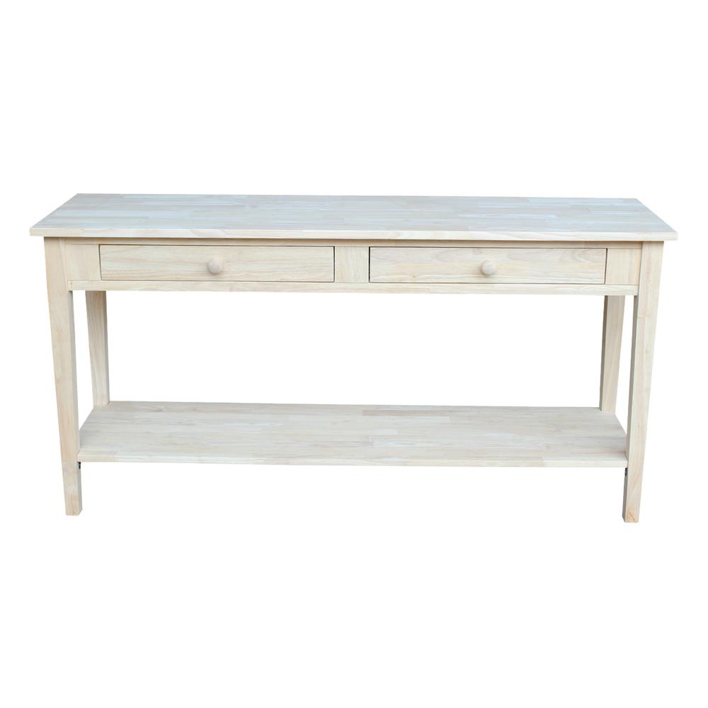 Spencer Console - Server Table - Extended Length, Unfinished. Picture 5