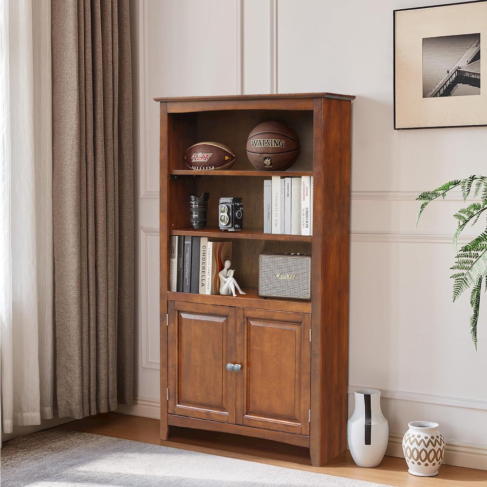 Solid Wood Shaker Bookcase - 60"H. Picture 7
