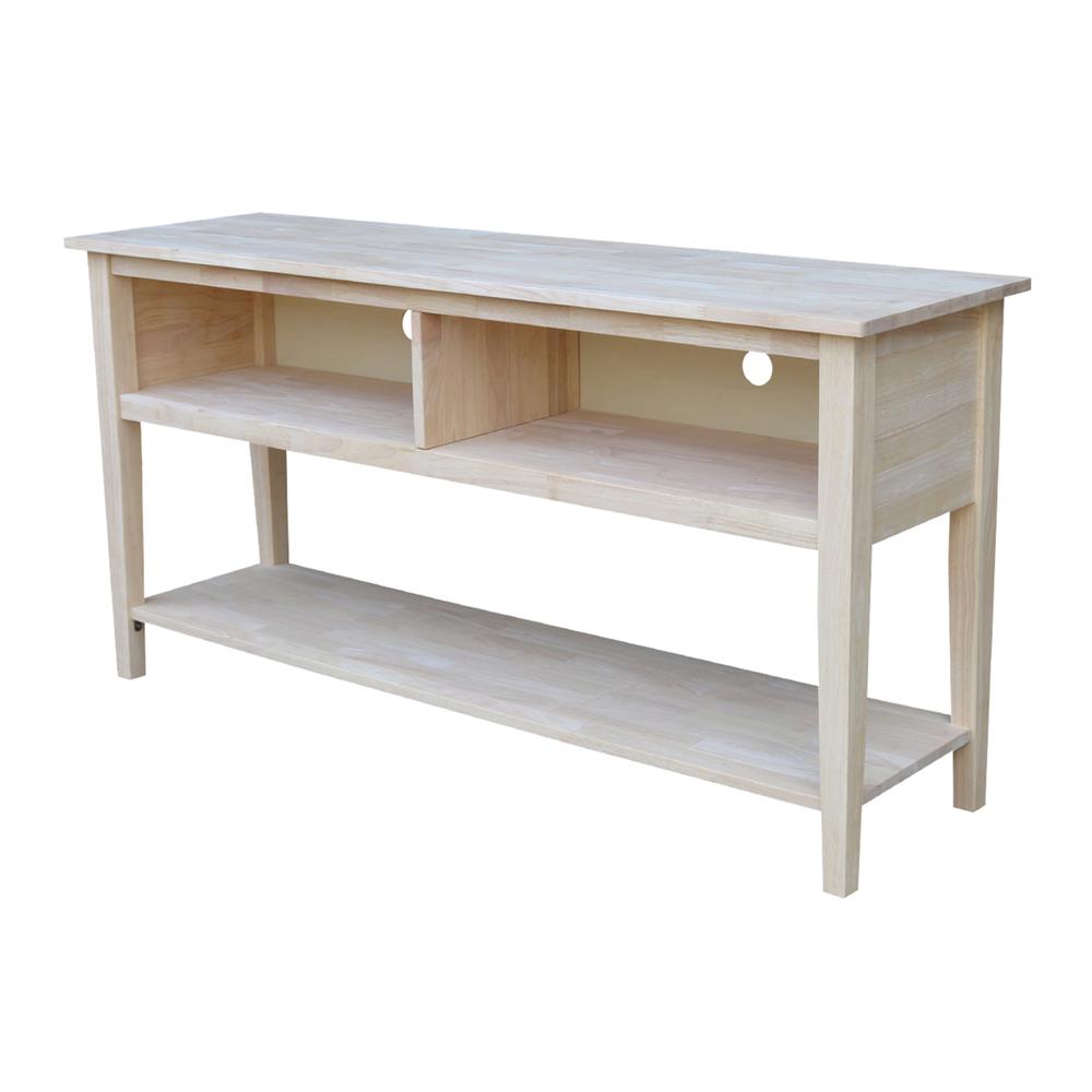 Entertainment / TV Stand - 60", Unfinished. Picture 1