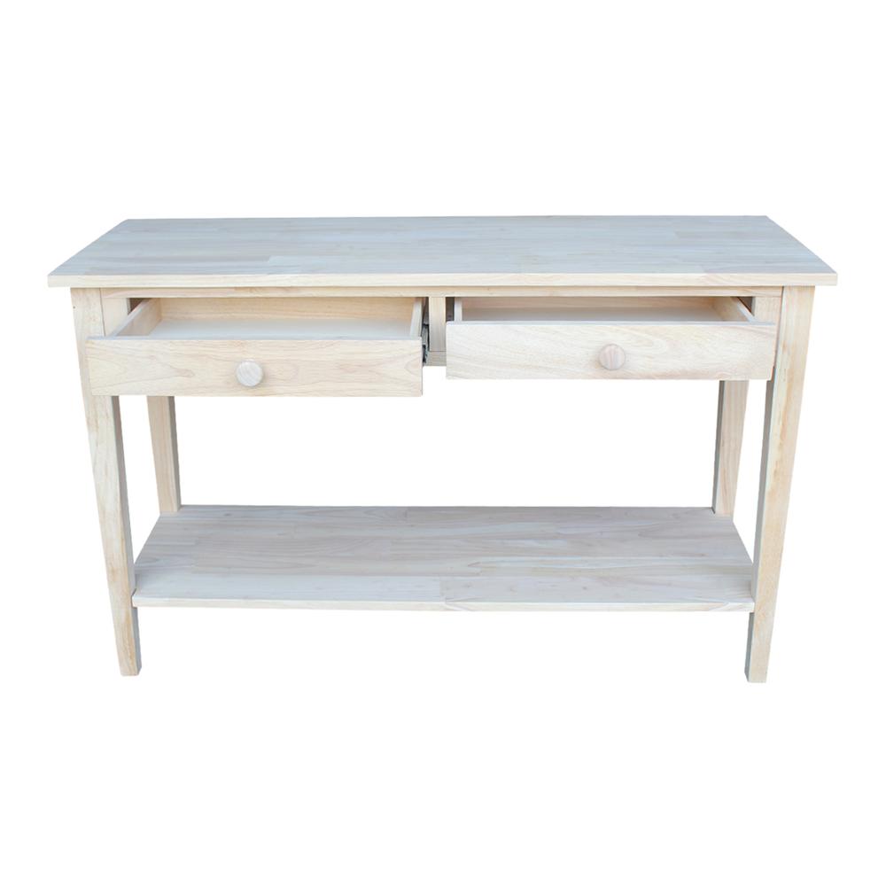 Spencer Console - Server Table - Standard Length, Unfinished. Picture 7