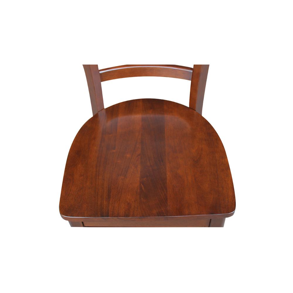 Set of Two Emily Side Chairs, Espresso. Picture 2