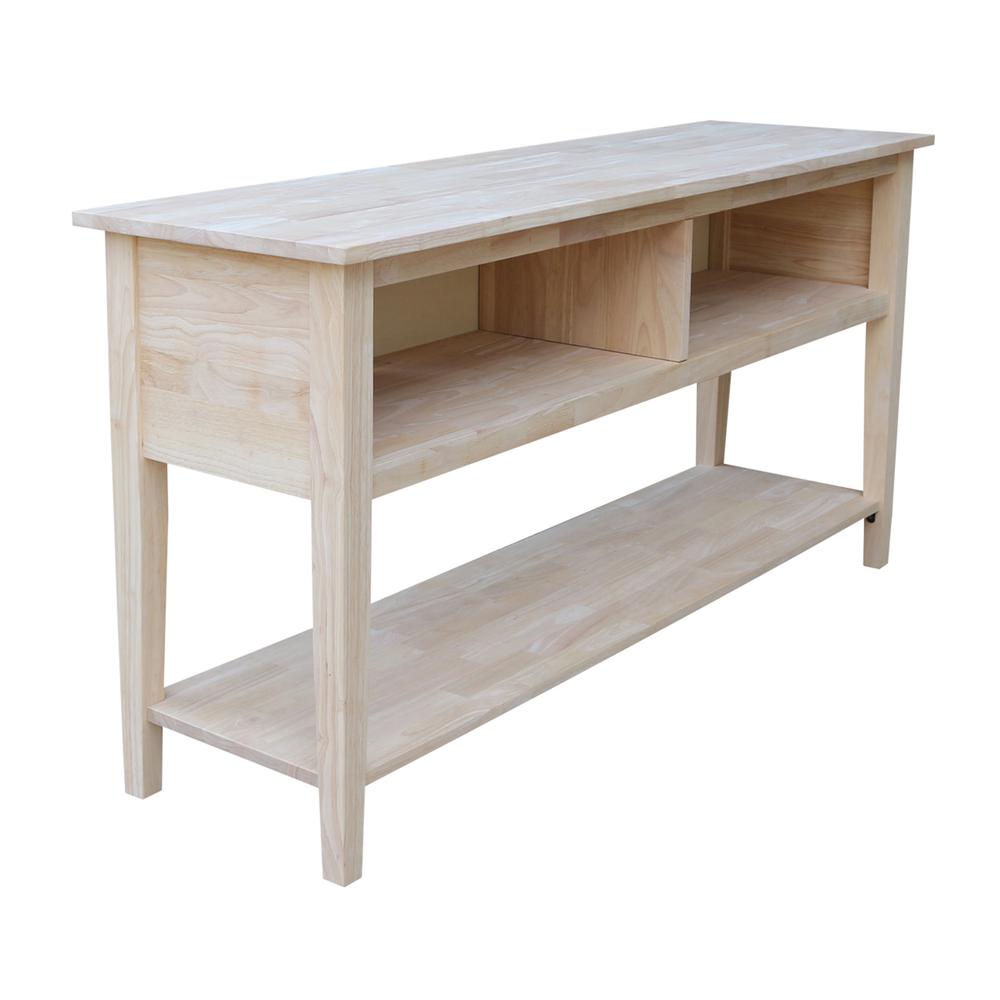 Entertainment / TV Stand - 60", Unfinished. Picture 5