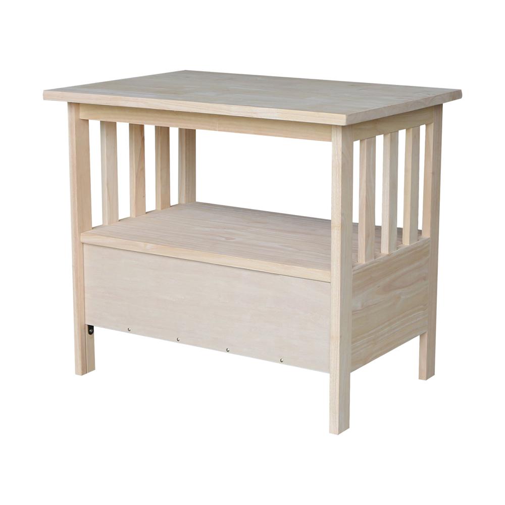 Mission Entertainment / TV Stand - 28", Unfinished. Picture 10