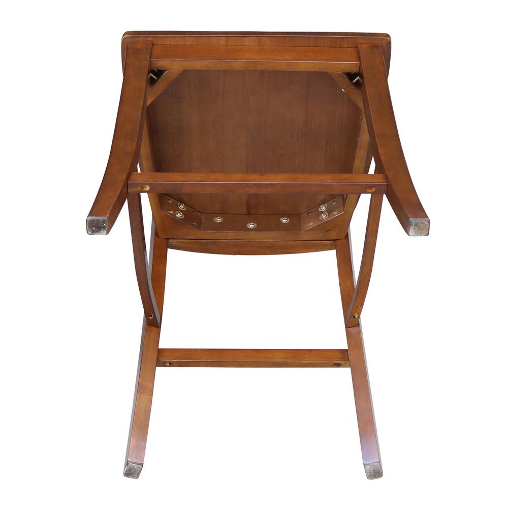 Vineyard Counter height Stool - 24" Seat Height, Espresso. Picture 3