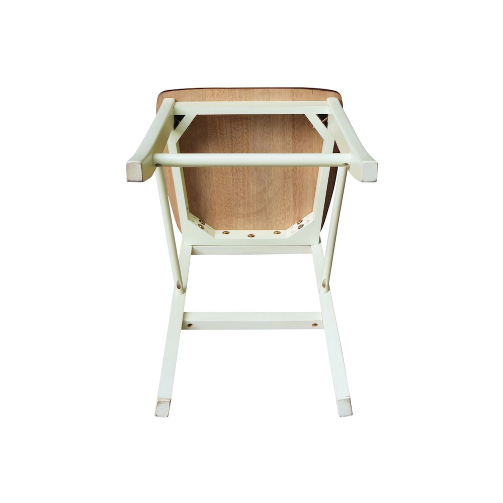 X-Back Counter Height Stool - 24" Seat Height. Picture 6