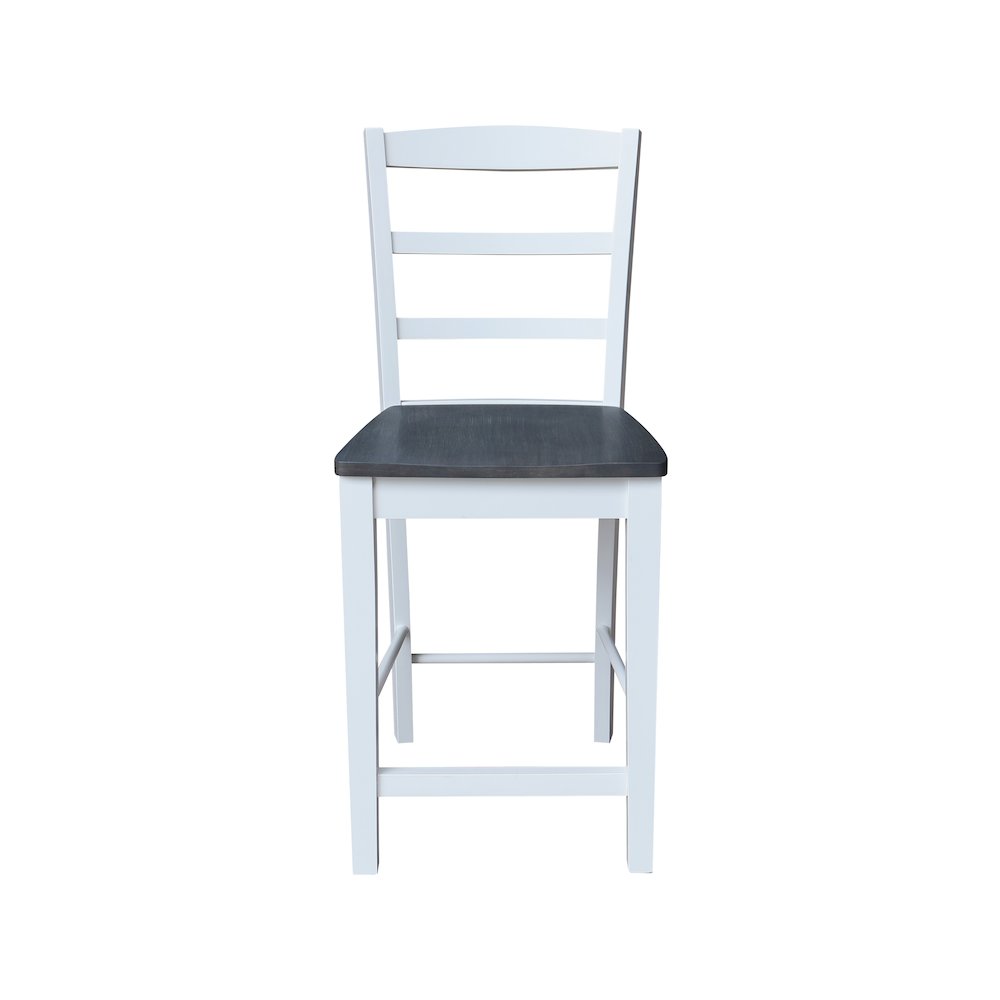 Solid Wood Madrid Counter Height Dining Stool - 24" Seat Height. Picture 3