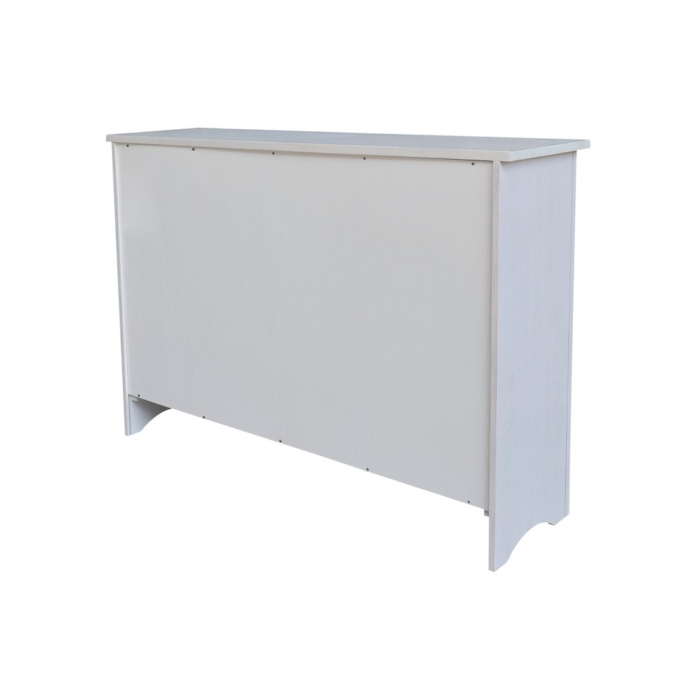 34" High Solid Wood Hall Storage Cabinet Cupboard. Picture 4
