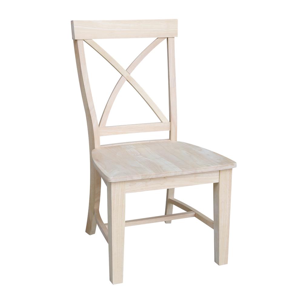 Set of Two Creekside X-Back Chairs, Unfinished. Picture 7