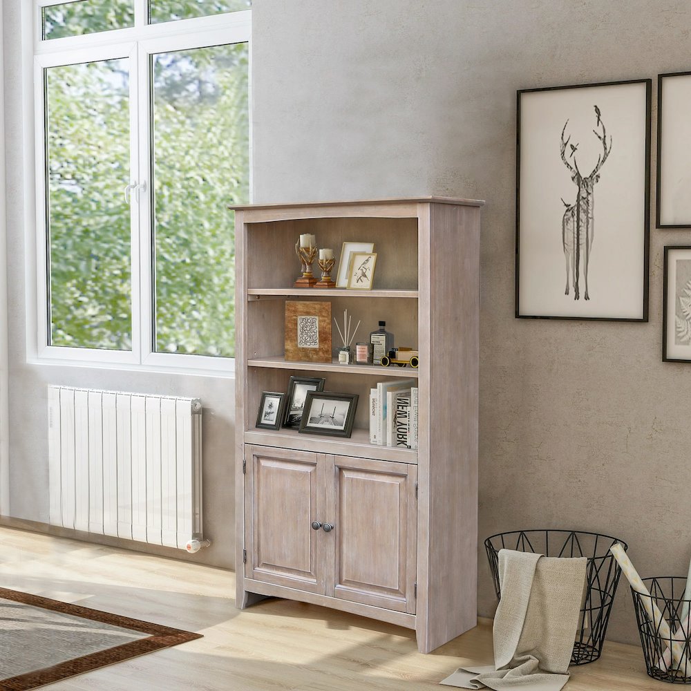 Solid Wood Shaker Bookcase - 60"H. Picture 9