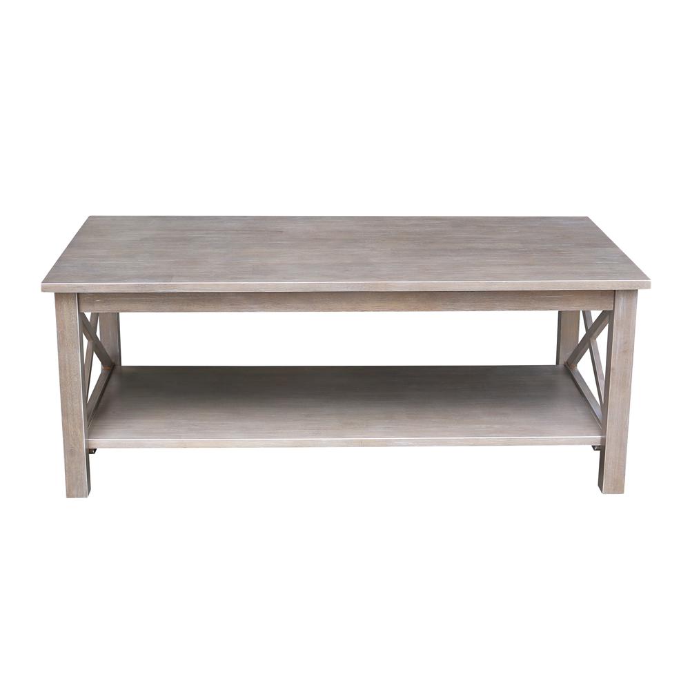 Hampton Coffee Table, Washed Gray Taupe. Picture 6