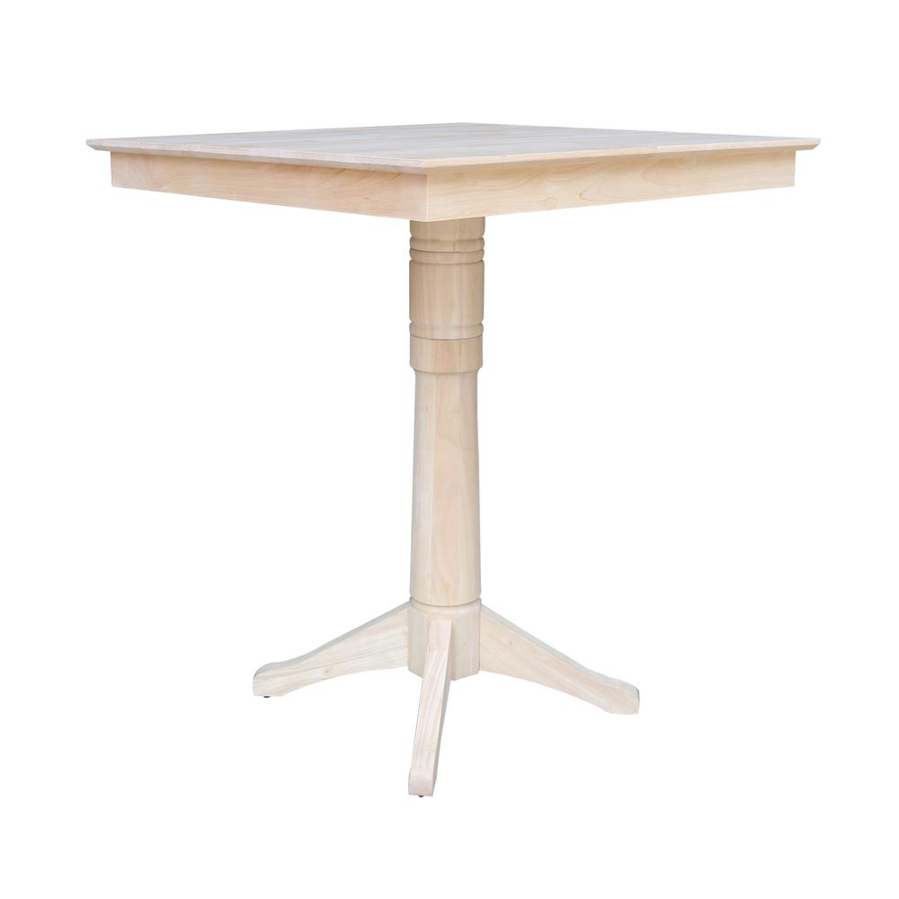 36" x 36" Square Top Pedestal Table - 41.9"H. Picture 2