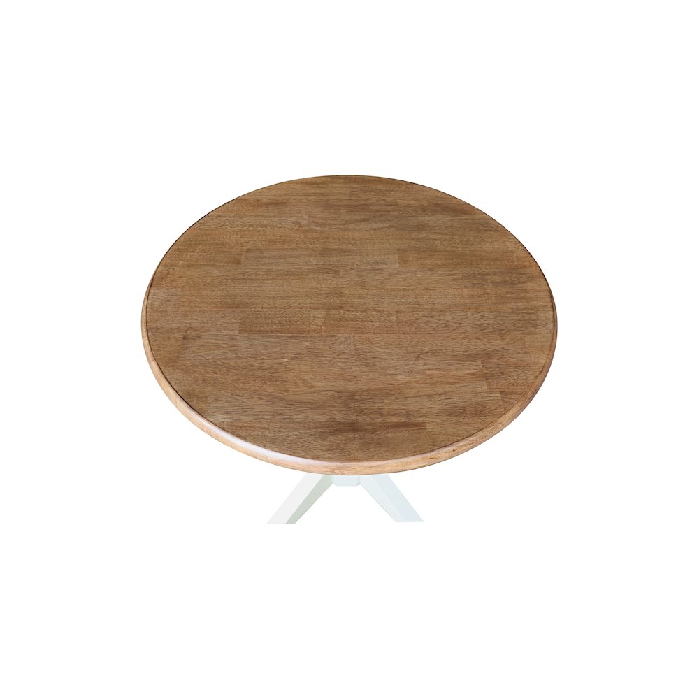 36" Round Top Pedestal Dining Table - 29.9"H. Picture 3