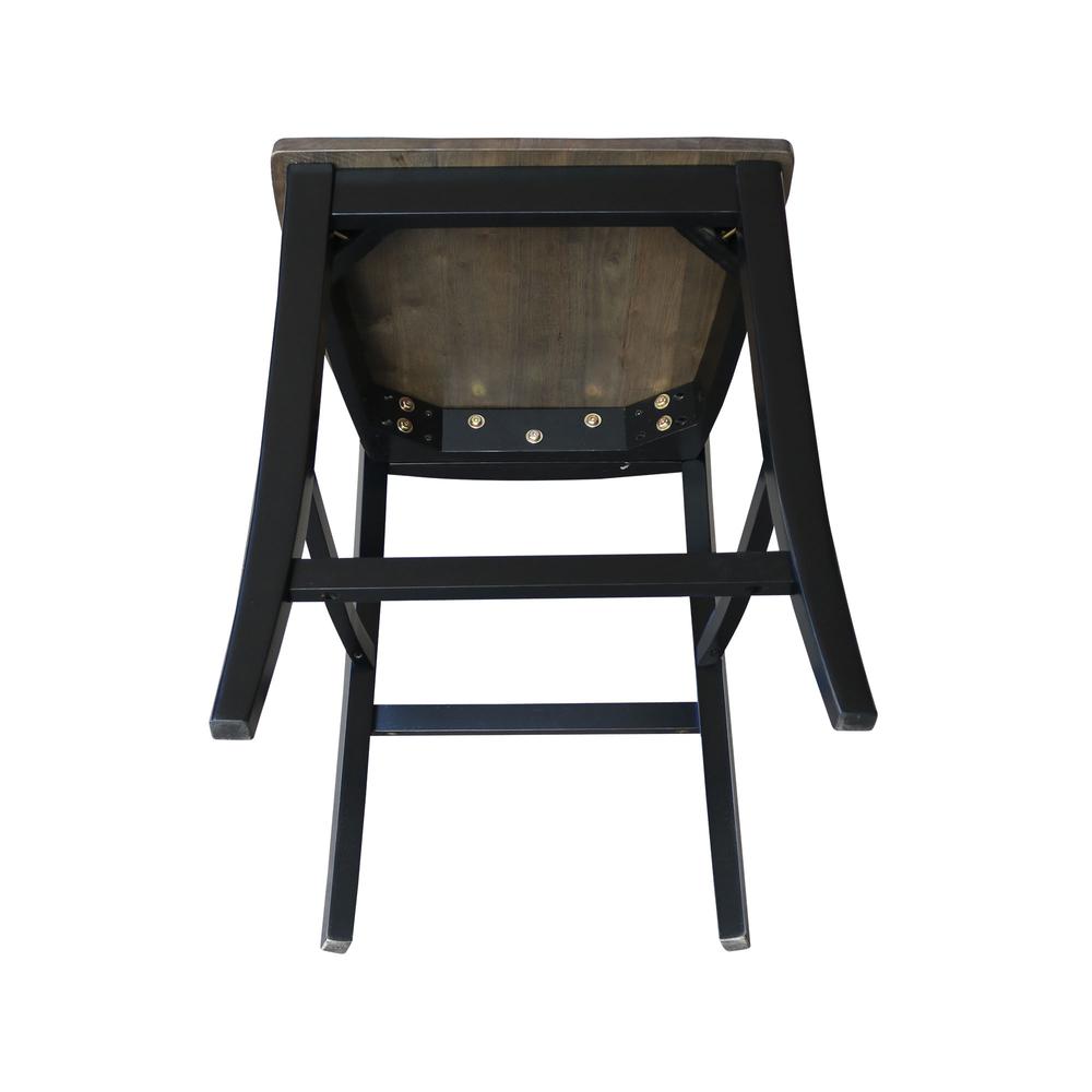 Cosmo Counter height Stool - 24" Seat Height , Coal. Picture 2