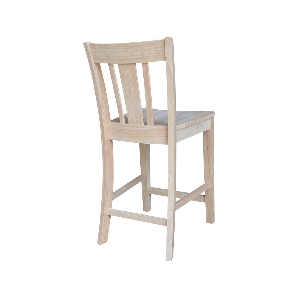 Solid Wood Tall Accent Table with Iron Legs and Four Stools. Picture 6