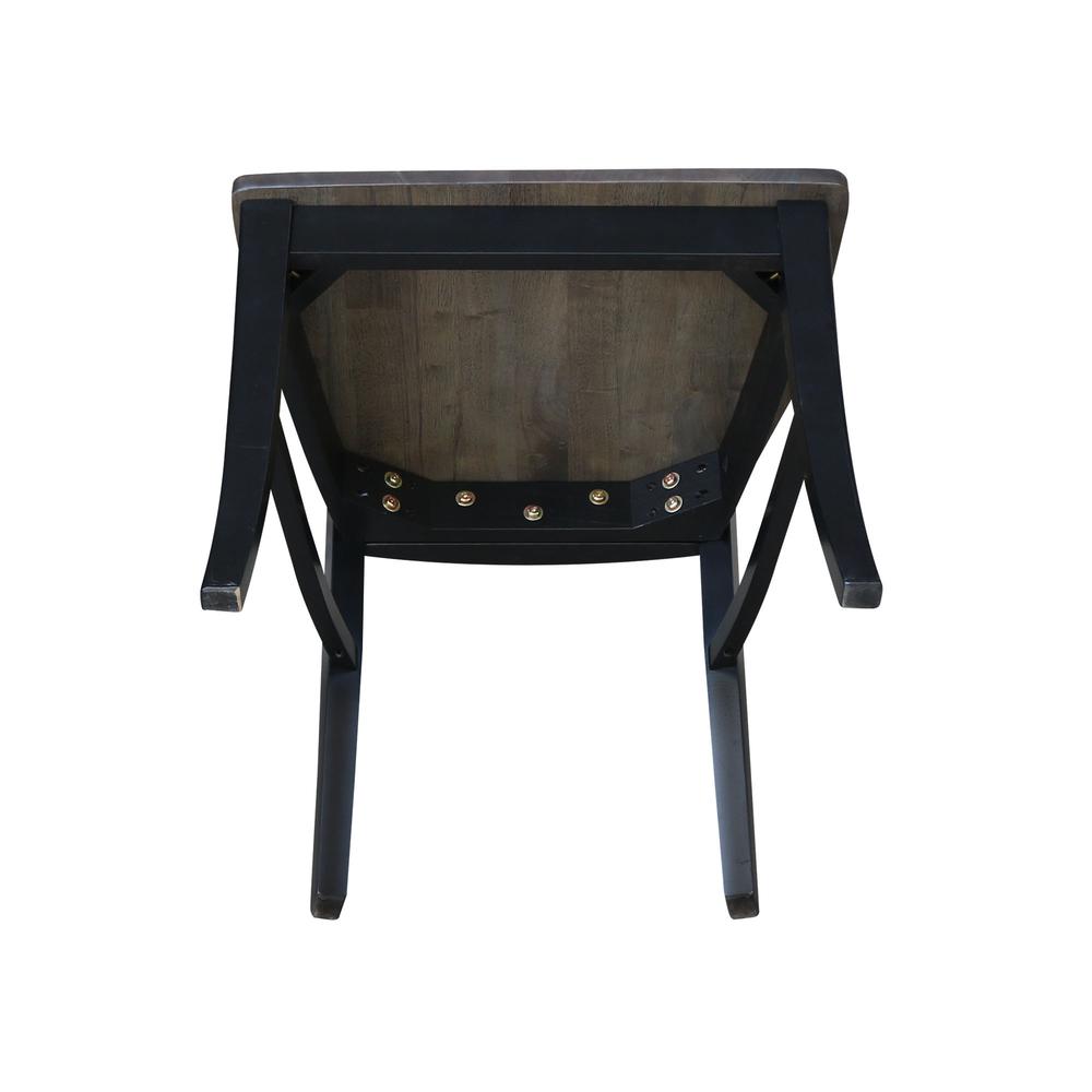 Set of Two Cosmo Chairs, Coal-Black/washed black. Picture 3
