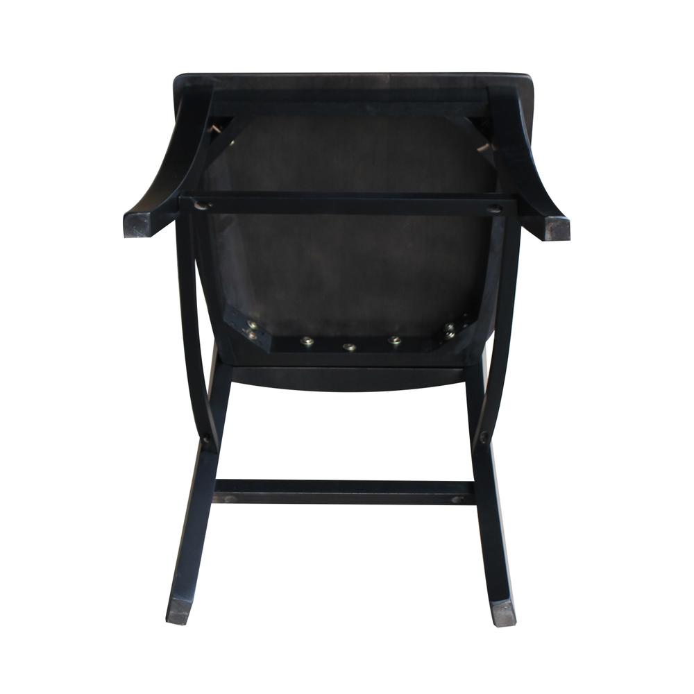 Cosmo Counter height Stool - 24" Seat Height , Coal. Picture 5