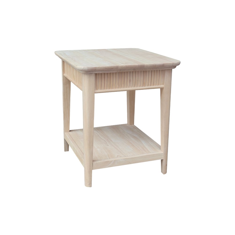 Haven Solid Wood End Table. Picture 3