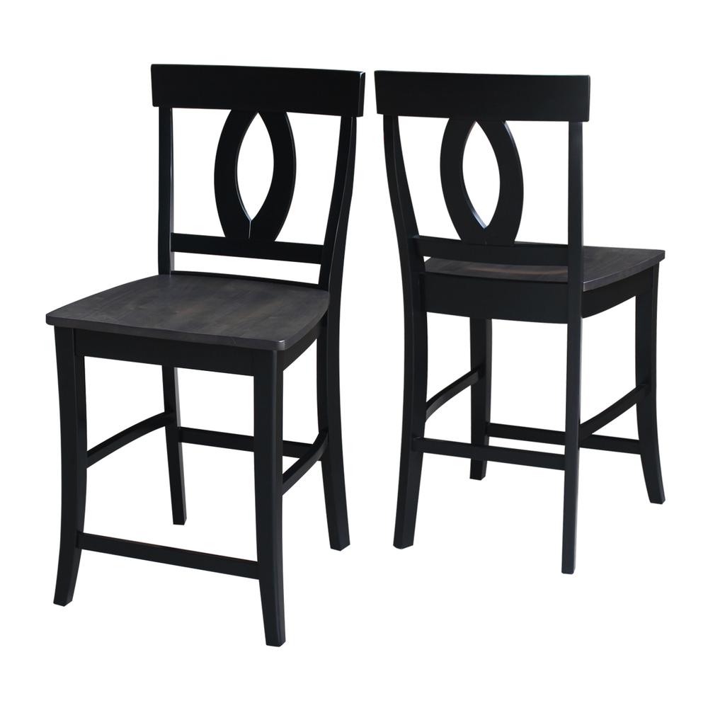 Cosmo Counter height Stool - 24" Seat Height , Coal. Picture 3