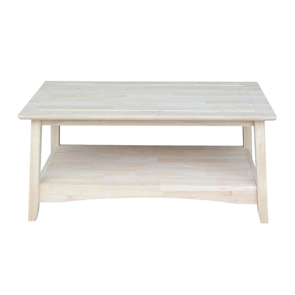 Bombay Tall Coffee Table, Unfinished. Picture 5