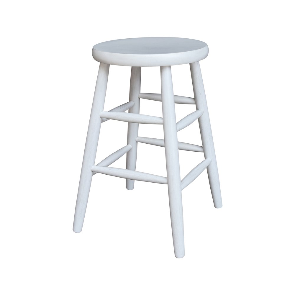 Scooped Seat Stool - 24" Seat Height. Picture 1