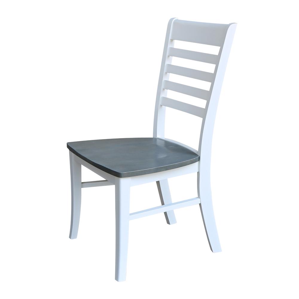 Set of Two Cosmo Roma Chairs, White/Heather gray. Picture 2