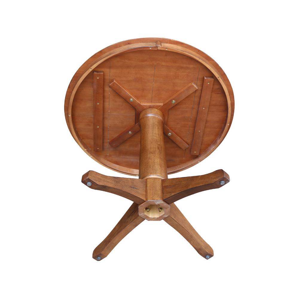 36" Round Top Pedestal Table - 29.9" Height. Picture 3