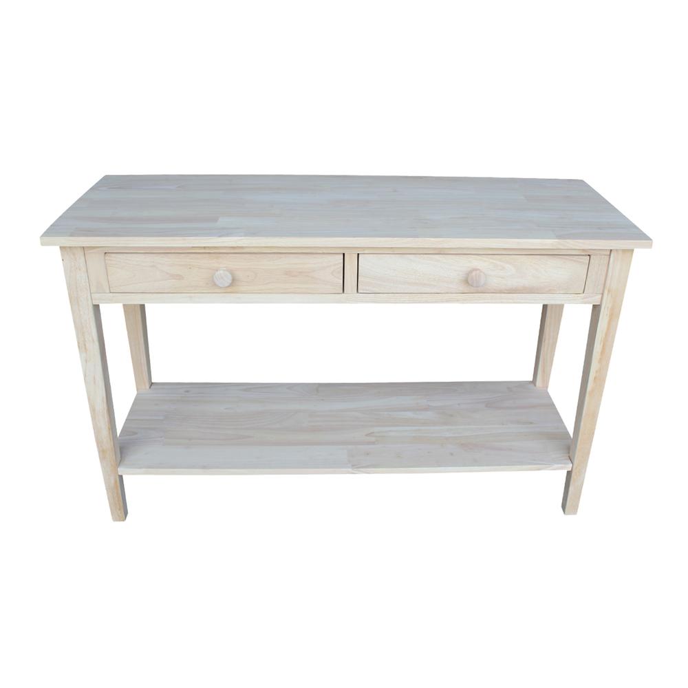 Spencer Console - Server Table - Standard Length, Unfinished. Picture 2