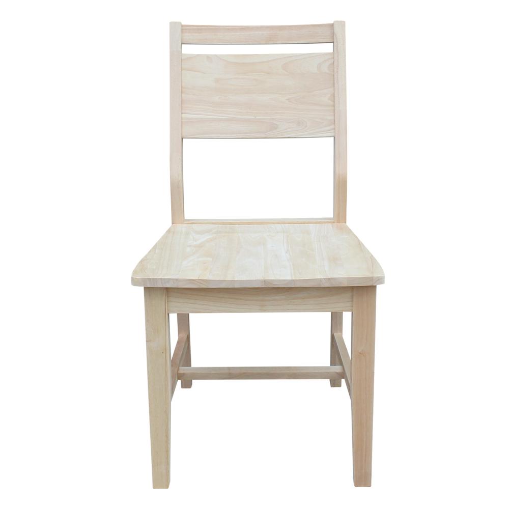 Set of Two Aspen Panel Chairs, Unfinished. Picture 5