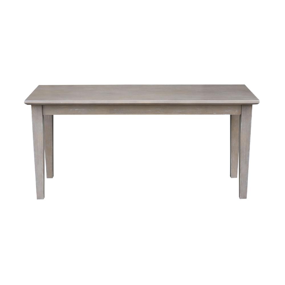 Shaker Styled Bench , Washed Gray Taupe. Picture 6