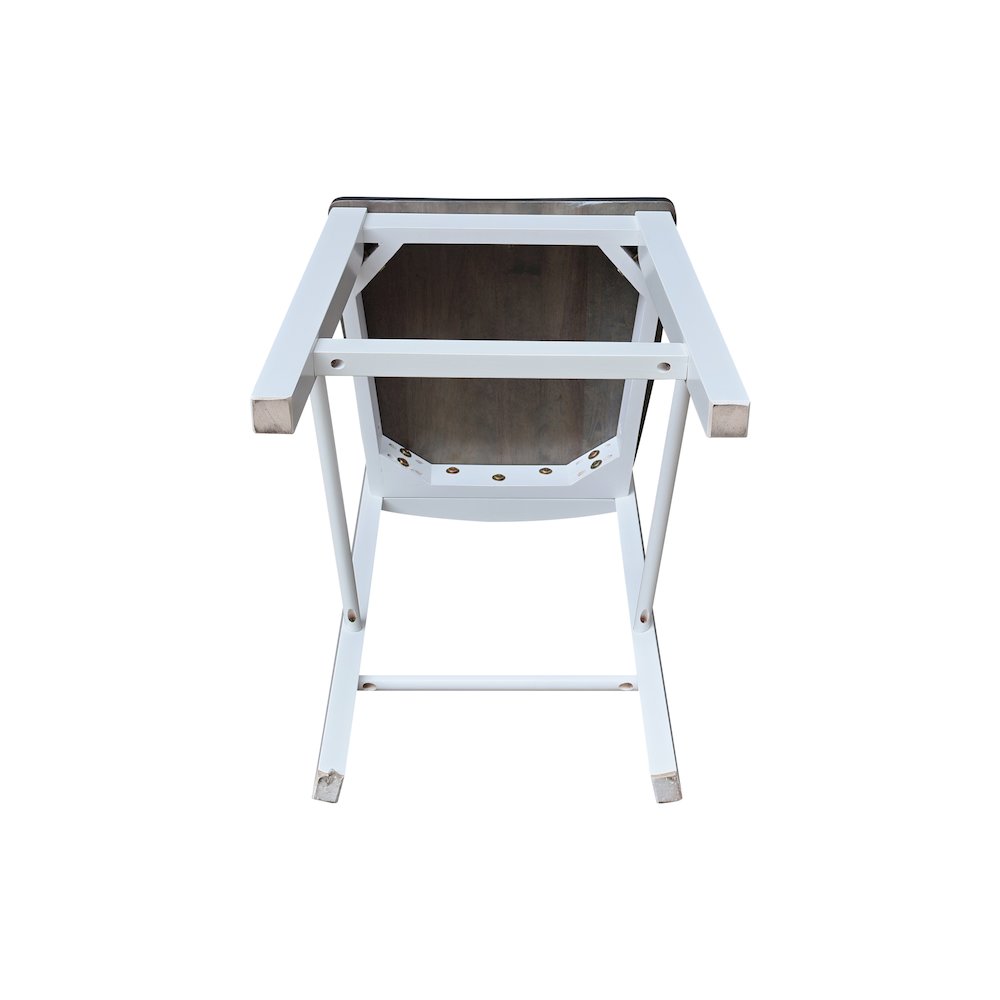 Solid Wood Madrid Counter Height Dining Stool - 24" Seat Height. Picture 7