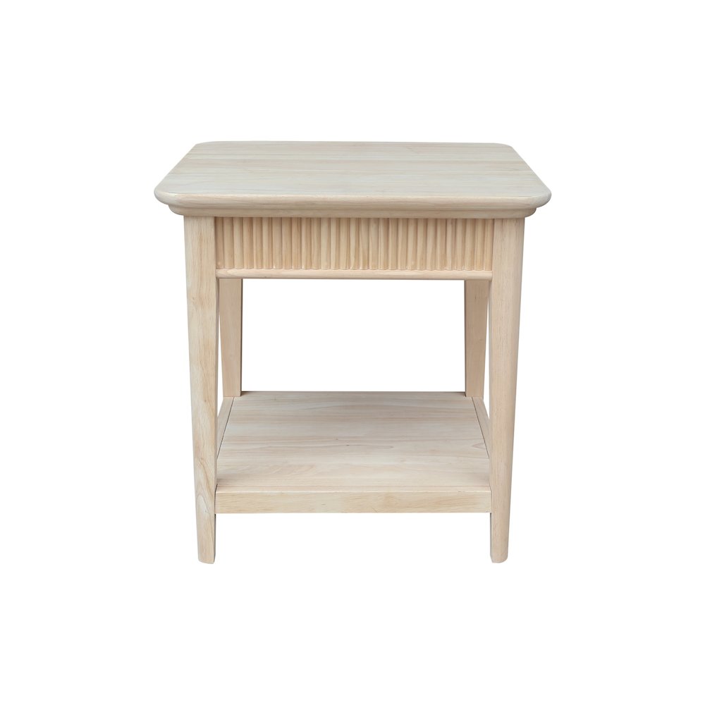 Haven Solid Wood End Table. Picture 2