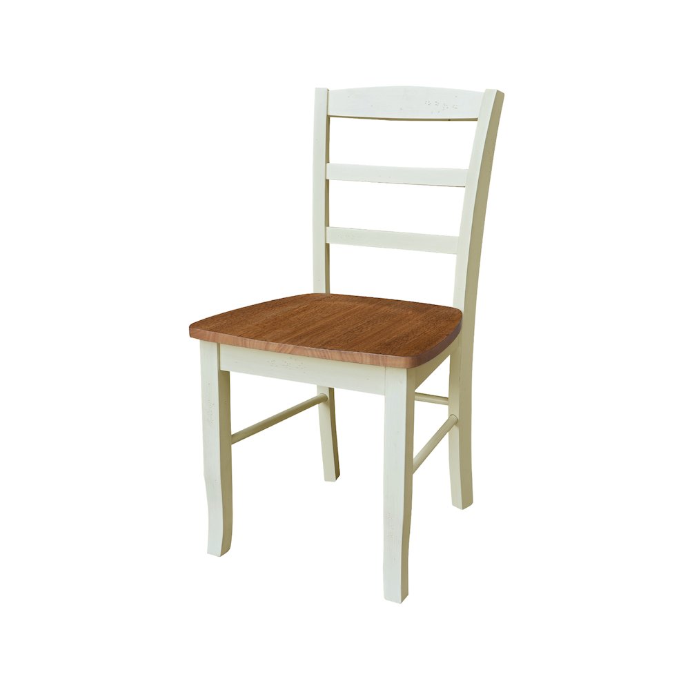 36" Round Extension Dining Table with 6 Madrid LadderBack Dining Chairs. Picture 2