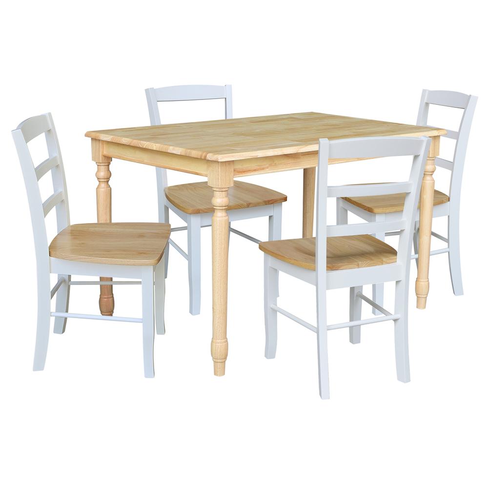Set of 5 pcs - 3048 Table with 4 RTA Chairs. Picture 1