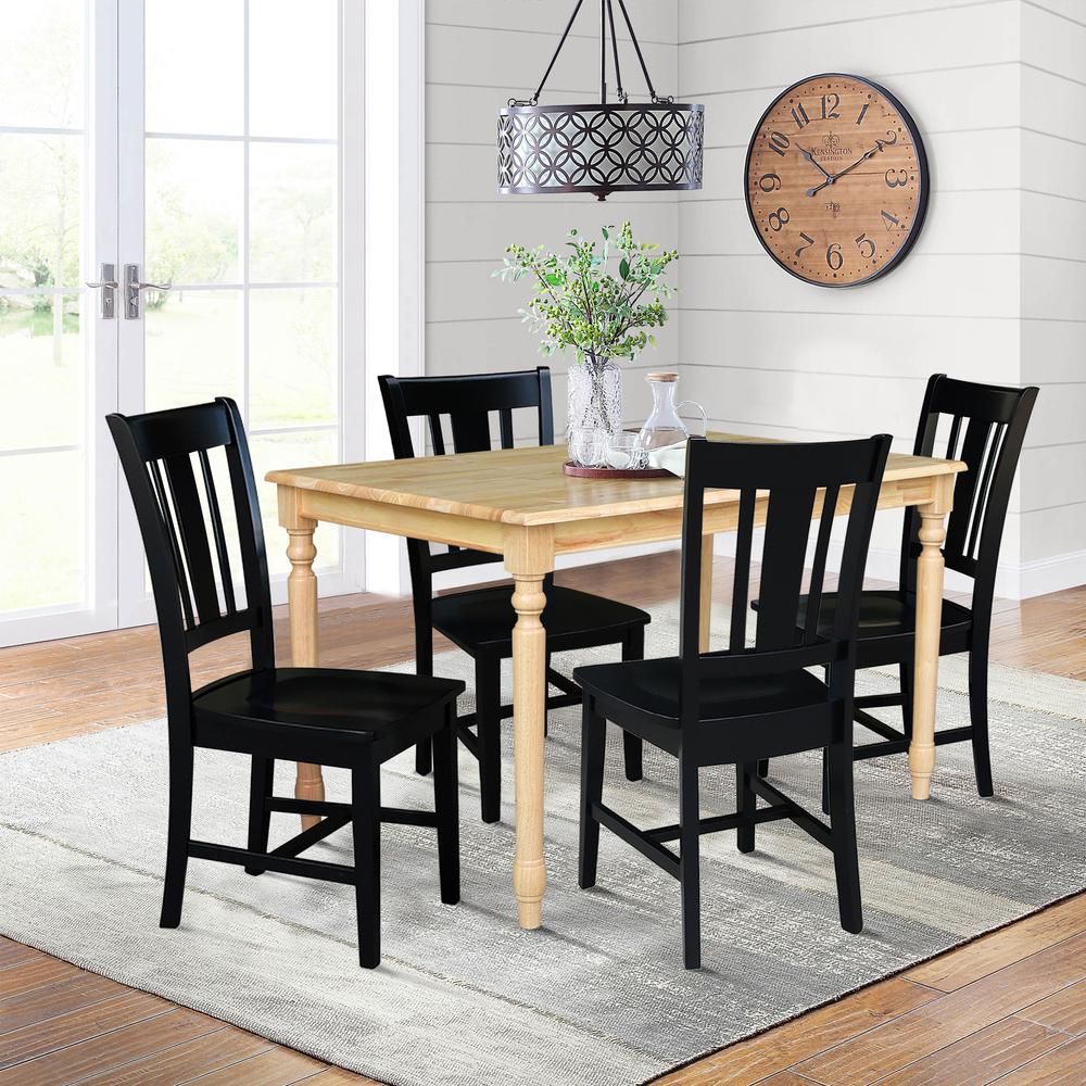 Set of 5 pcs - 3048 Table with 4 RTA Chairs. Picture 2