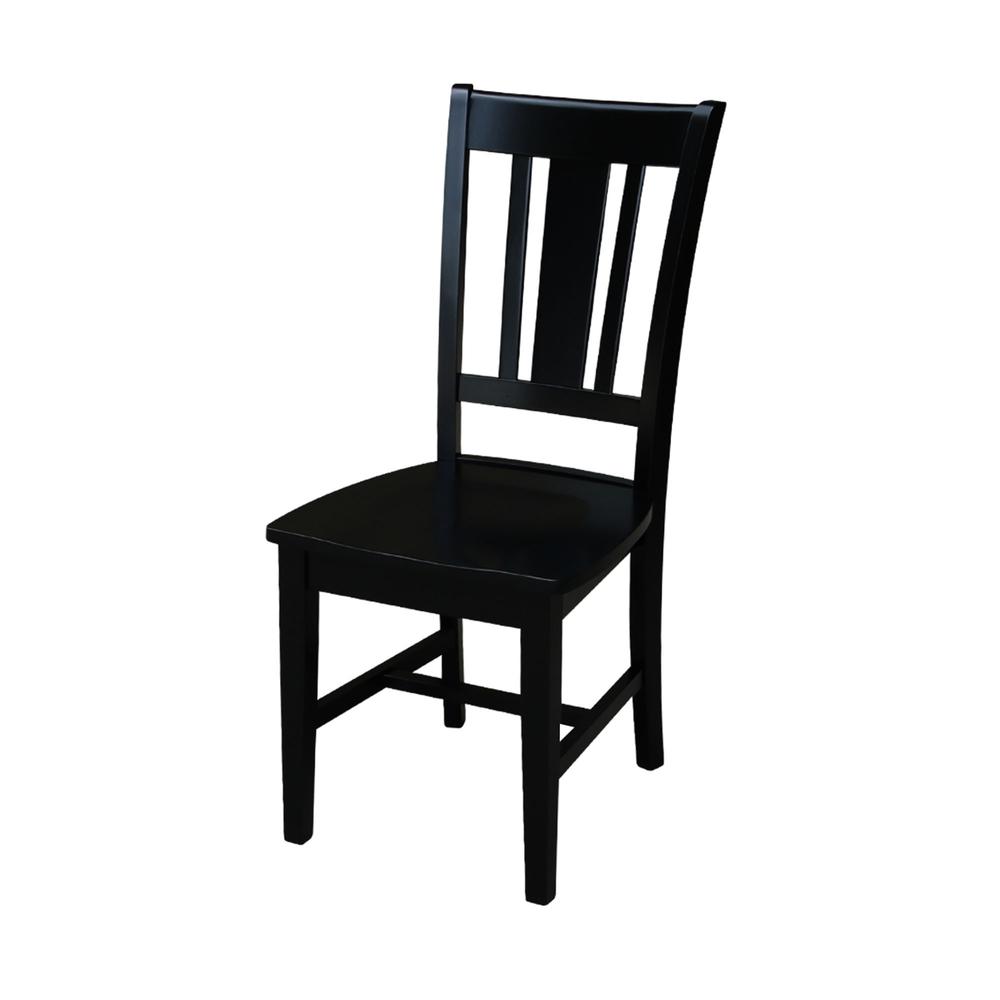 42 in. Dual Drop Leaf Table with 4 Splat Back Dining Chairs - 5 Piece Dining Set. Picture 6