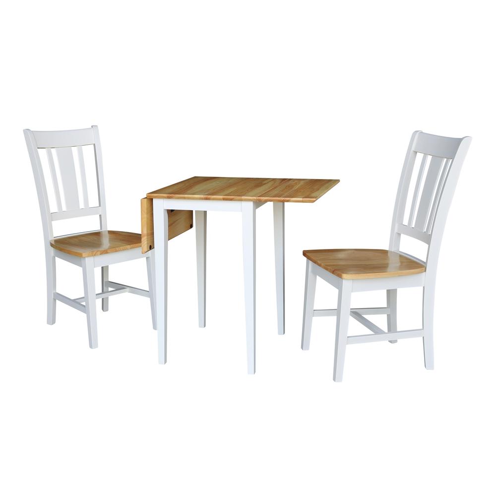 Small Dual Drop Leaf Table with 2 San Remo Chairs. Picture 4