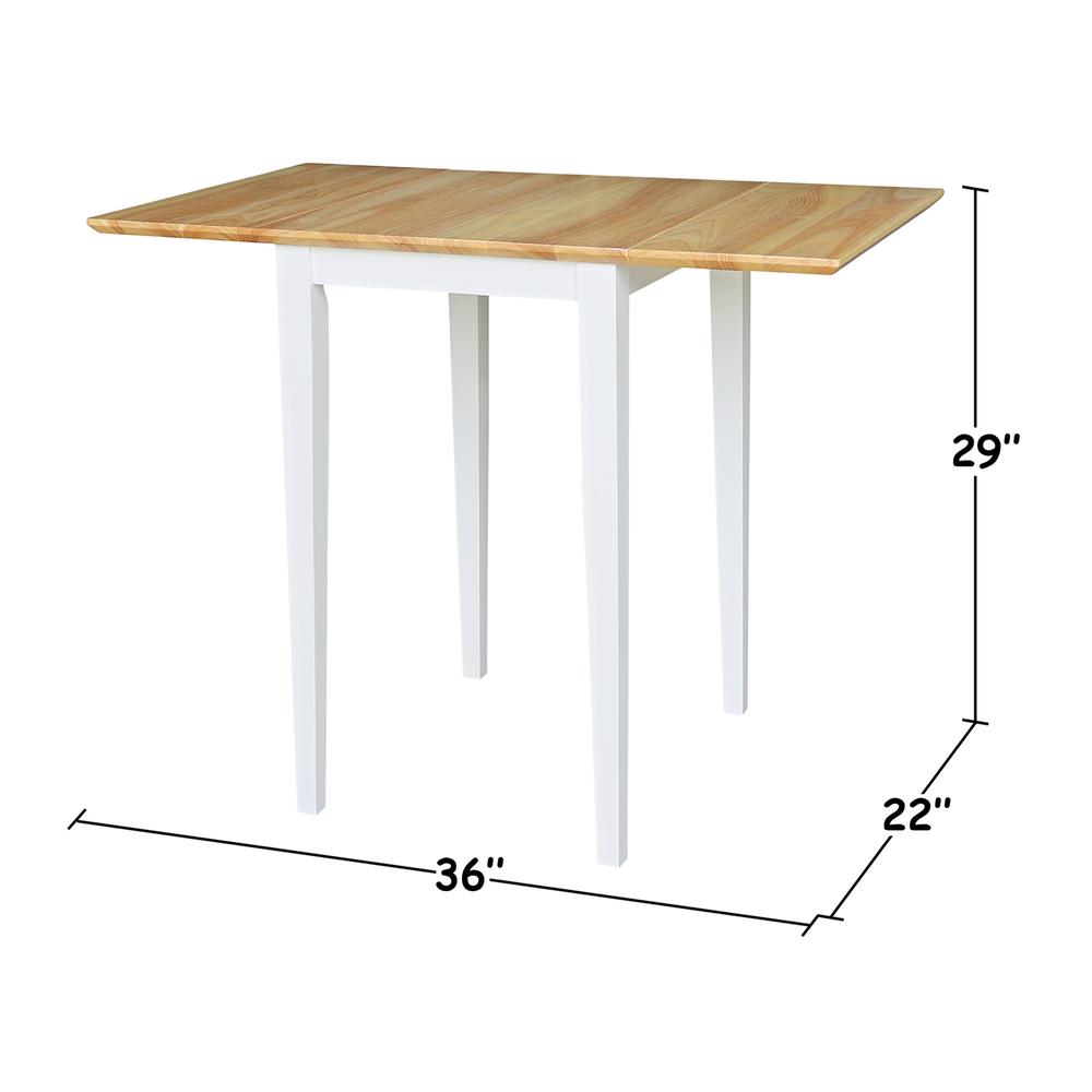 Small Dual Drop Leaf Table with 2 San Remo Chairs. Picture 5