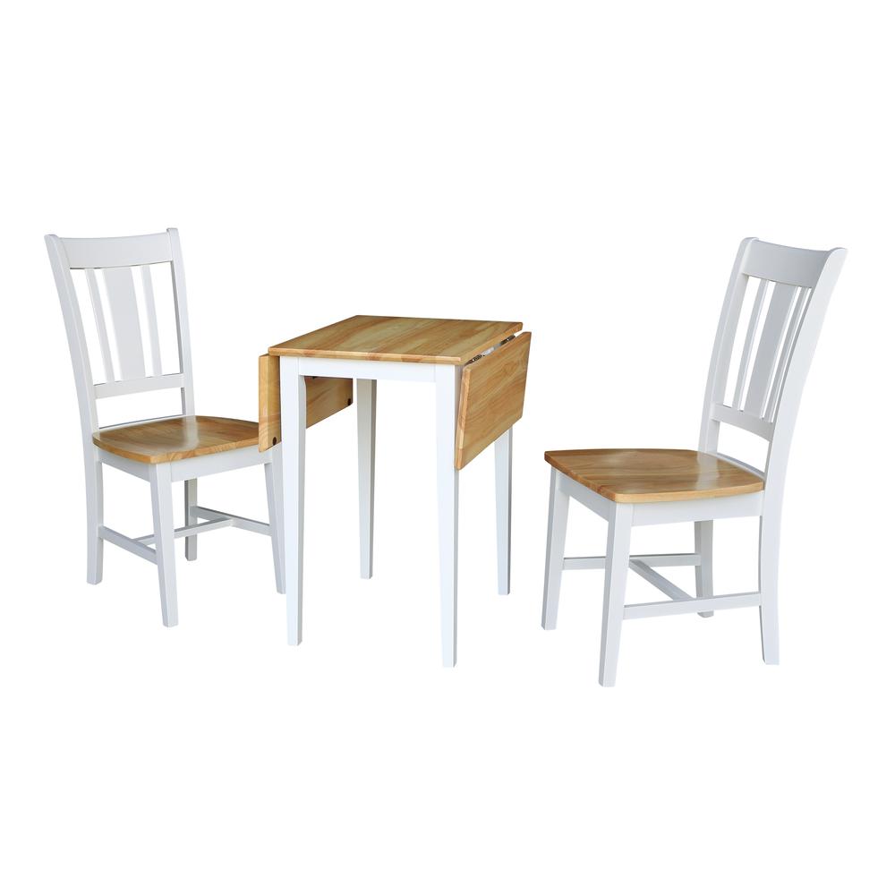 Small Dual Drop Leaf Table with 2 San Remo Chairs. Picture 9
