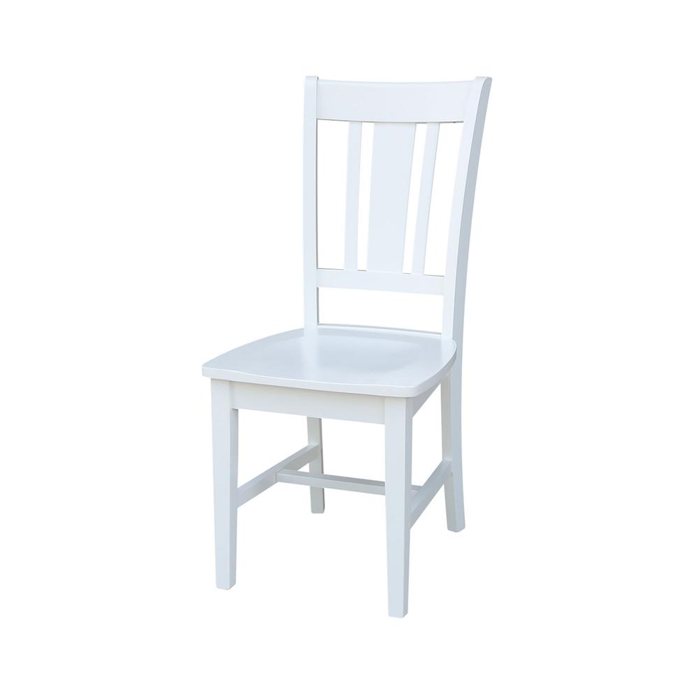 42 in. Dual Drop Leaf Table with 2 Splat Back Dining Chairs - 3 Piece Dining Set. Picture 7