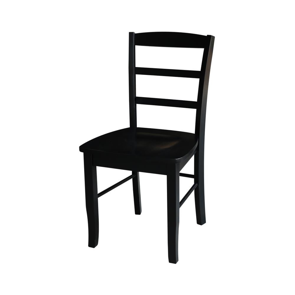 42 in. Dual Drop Leaf Table with 2 Ladder Back Dining Chairs. Picture 8