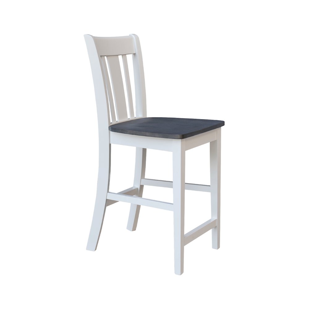 36 in Round Top Pedestal Counter Height Dining Table with 4 Stools - 5 Piece Set. Picture 3