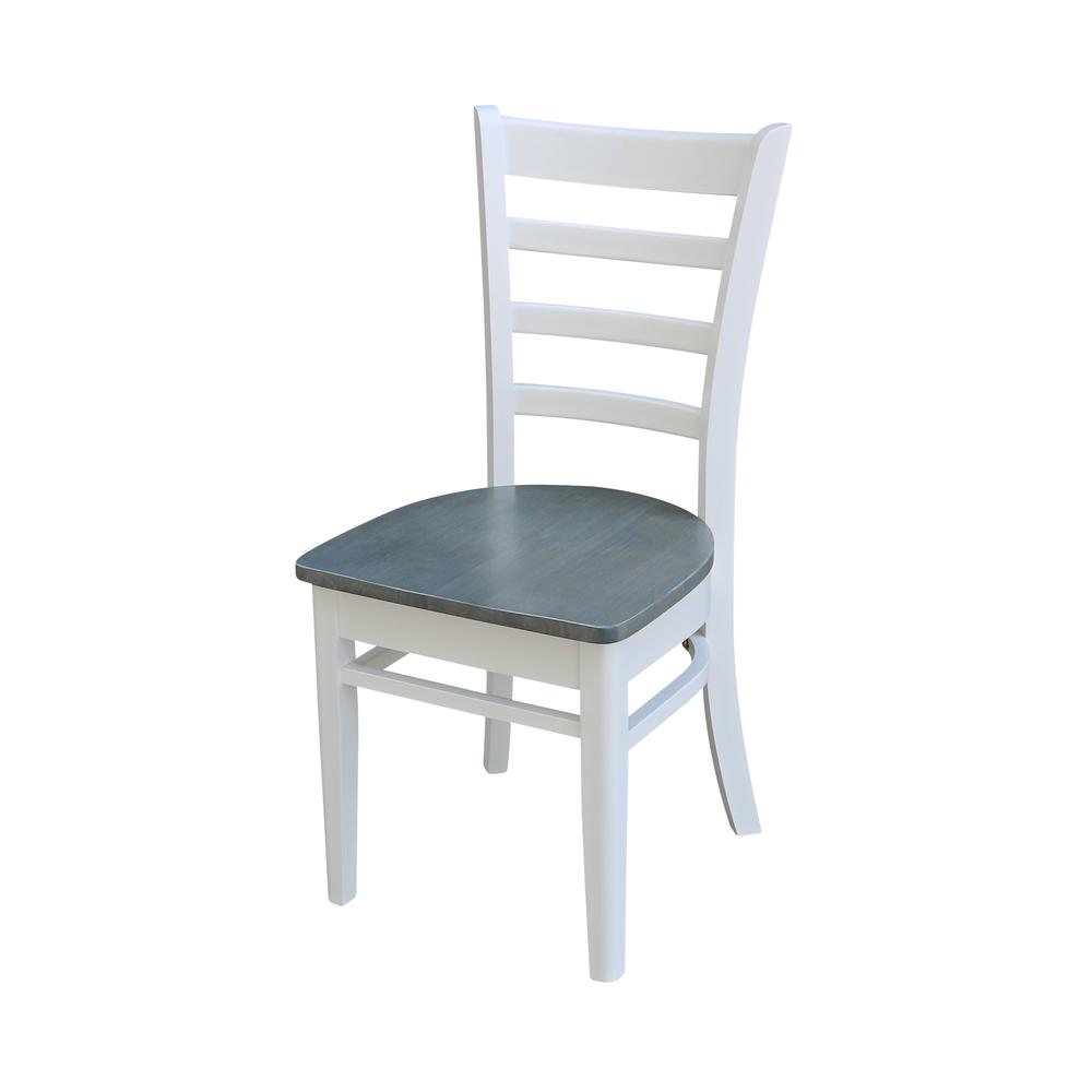 36" Round Extension Dining Table With 2 Emily Chairs - Set of 3 pcs. Picture 3
