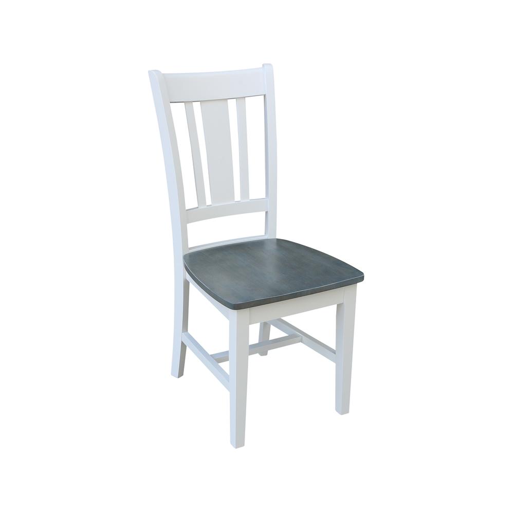42 in. Dual Drop Leaf Dining Table with 4 Splat Back Chairs - 5 Piece Dining Set. Picture 6