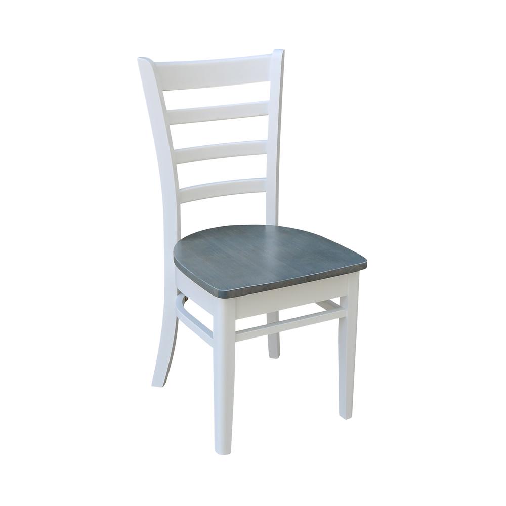 42 in. Dual Drop Leaf Dining Table with 4 Ladderback Chairs - 5 Piece Dining Set. Picture 6
